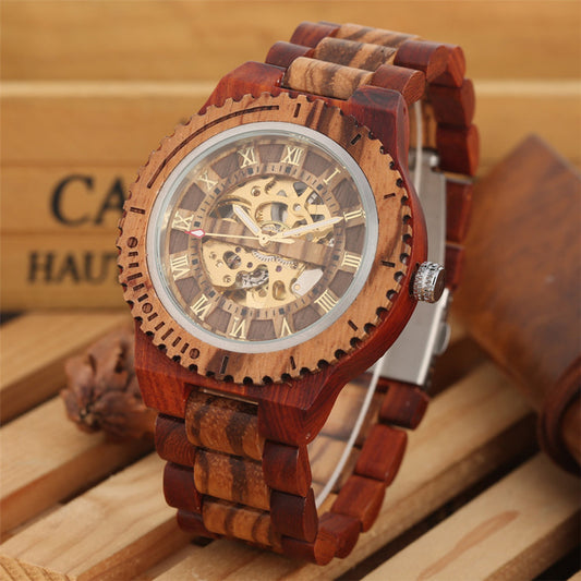 Bamboo Wood Automatic Mechanical Watch