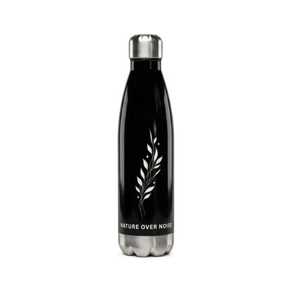 Nature Over Noise Stainless Steel Water Bottle — 17oz Insulated Eco Bottle
