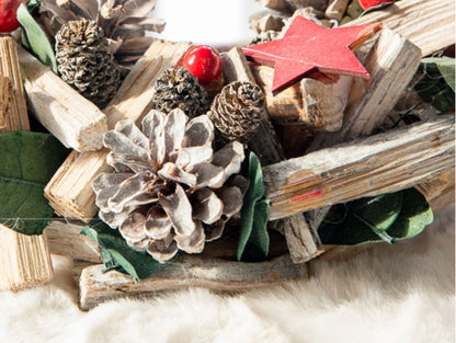 Wooden Christmas Wreath