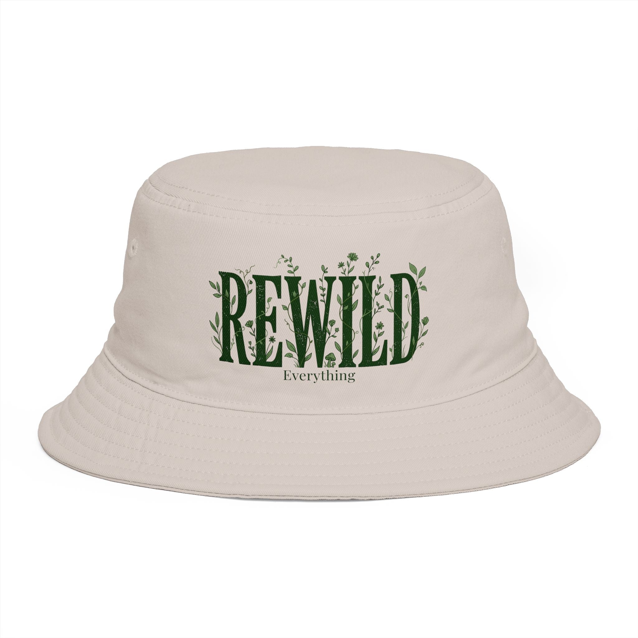 rewild-everything-bucket-hat-brown-outdoor-nature-hat