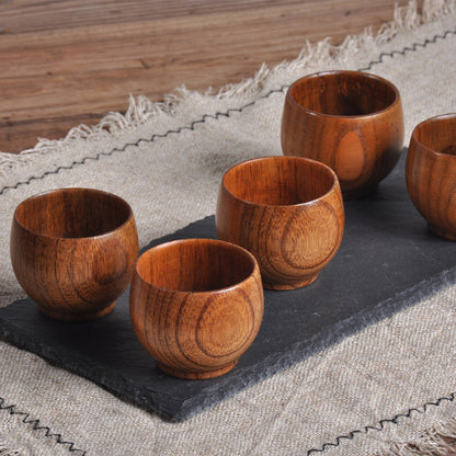 Natural Wood Primitive Handmade Spruce Wooden Cup