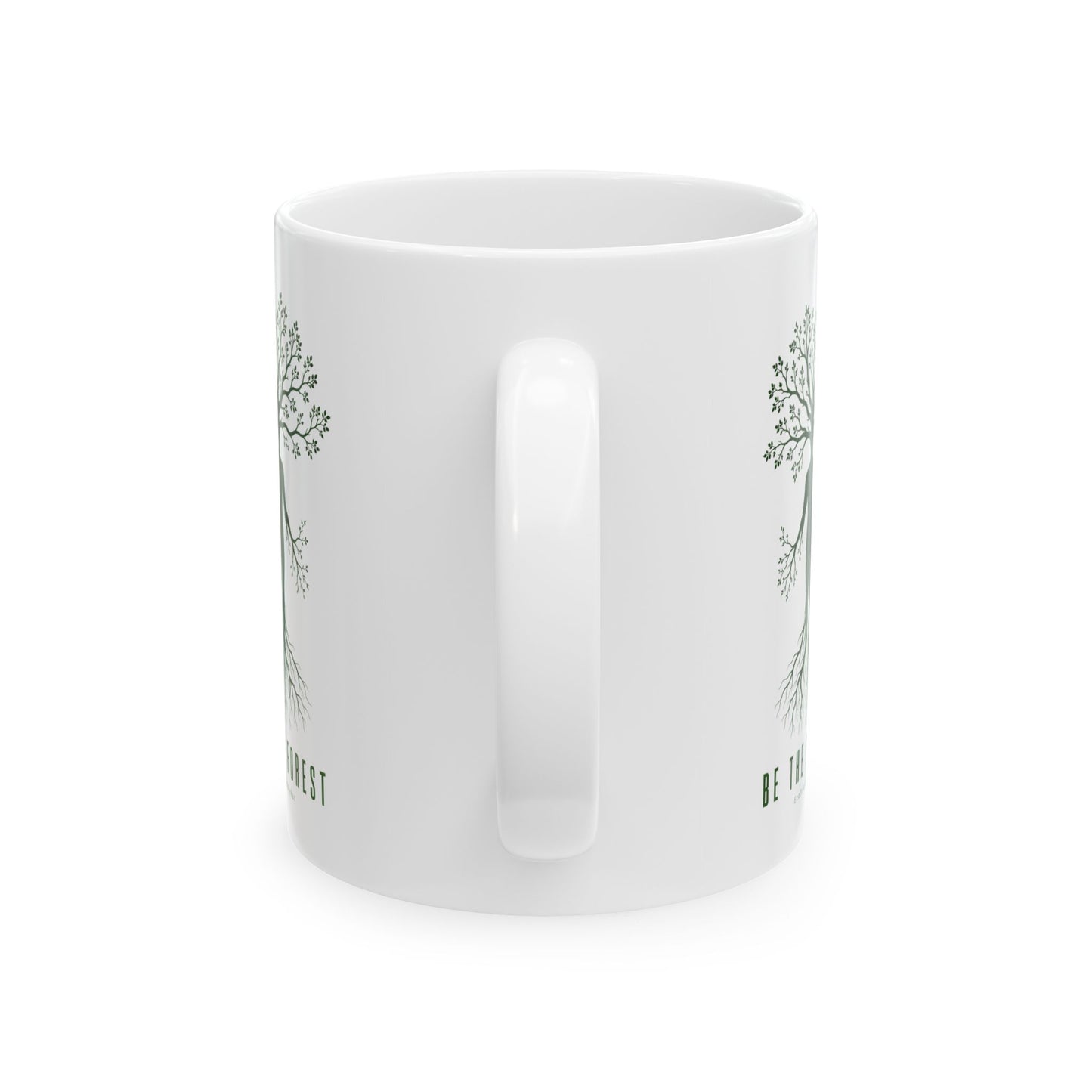 Herbal Tea Tree Ceramic Mug — Botanical Greenery 11oz & 15oz