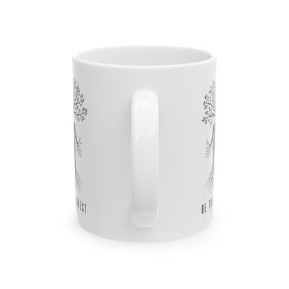 Herbal Tea Tree Ceramic Mug — Botanical Greenery 11oz & 15oz