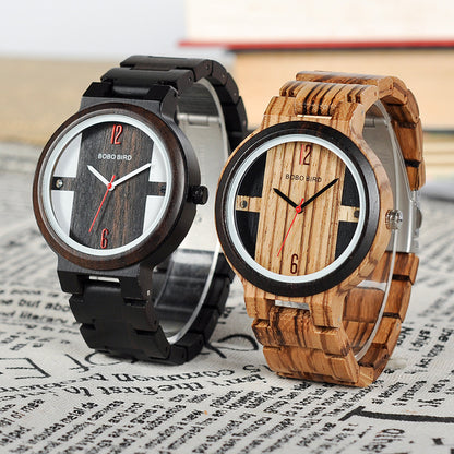 Wooden Stainless Steel Watches