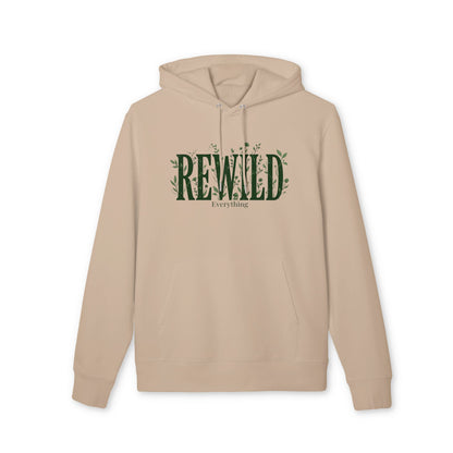 Rewild Hoodie — Botanical 'Rewild Everything' Eco Nature Sweatshirt