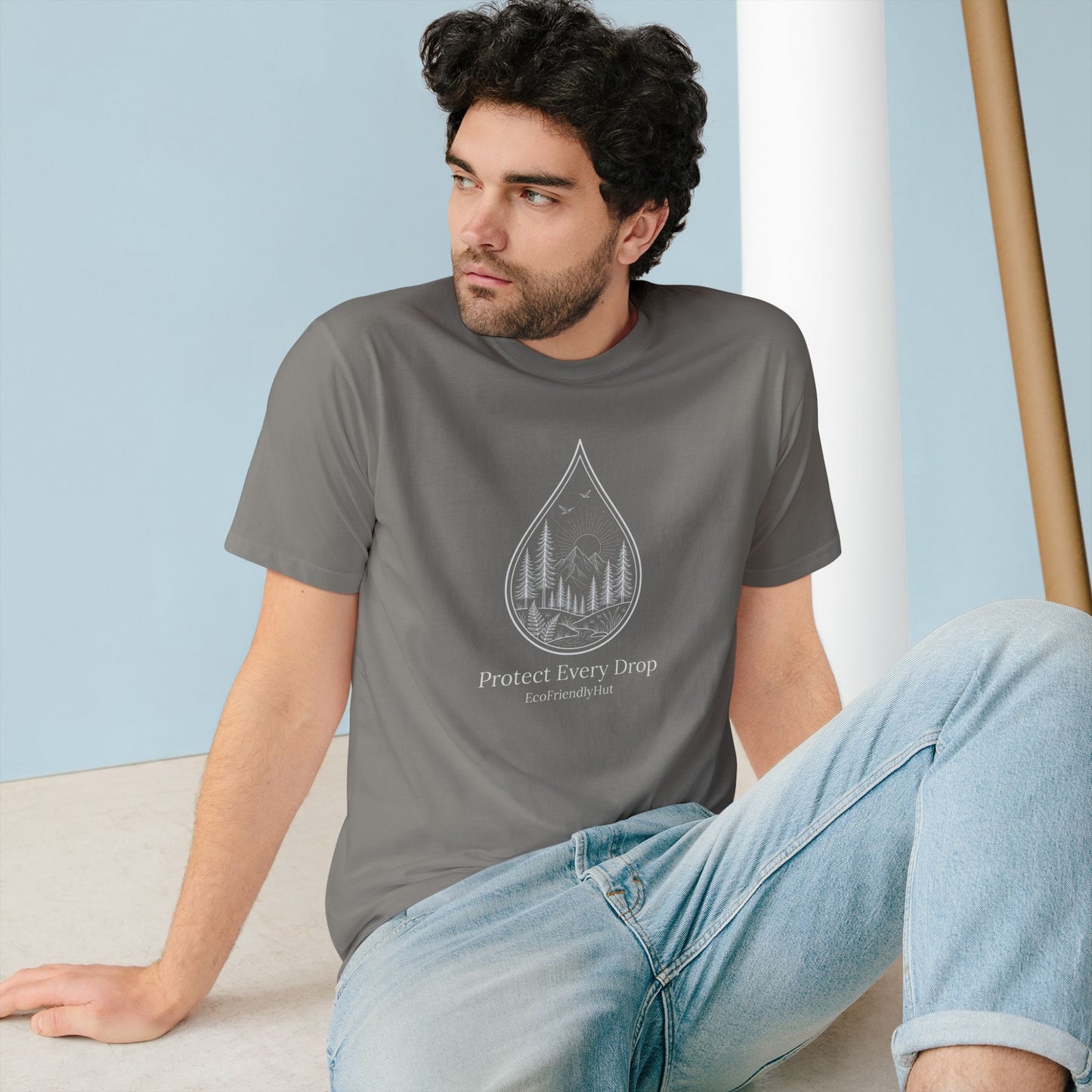 Protect Every Drop T-Shirt — Water Conservation Nature Tee