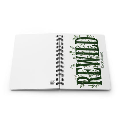 Renewed Everything Spiral Journal — Botanical Inspirational Notebook for Gratitude, Reflection & Everyday Planning