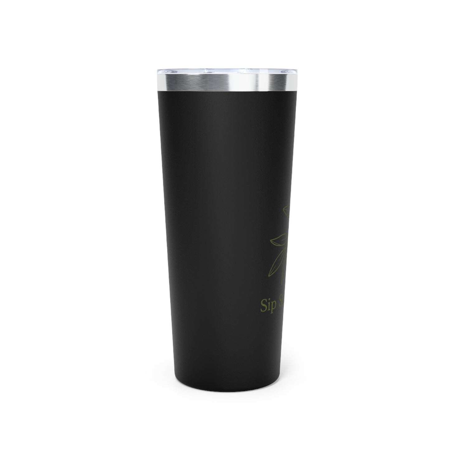Eco Olive Branch 22oz Insulated Tumbler — "Sip Sustainably"