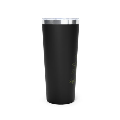 Eco Olive Branch 22oz Insulated Tumbler — "Sip Sustainably"