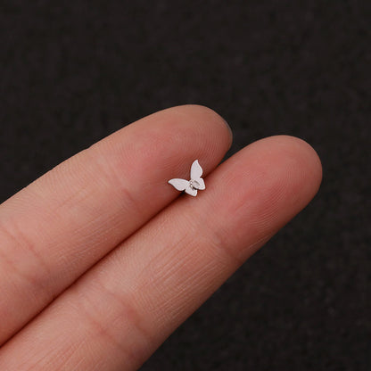 Stainless Steel Ear Bone Simple Earrings
