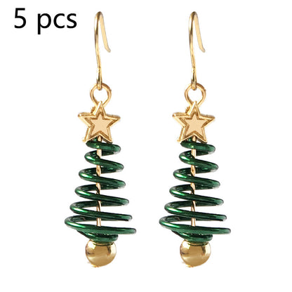 Christmas Earrings Tree Star Earrings