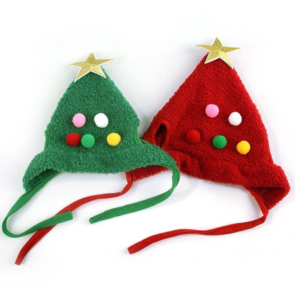 Pet Christmas Tree Shape Hat