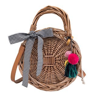 Hand-woven Bamboo Handbag