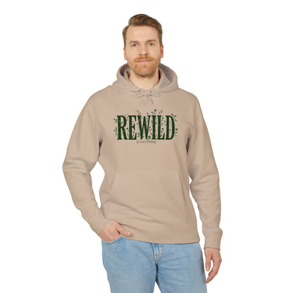 Rewild Hoodie — Botanical 'Rewild Everything' Eco Nature Sweatshirt