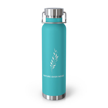 Nature Over Noise 22oz Vacuum Insulated Water Bottle — Stainless Copper-Lined Thermal Bottle
