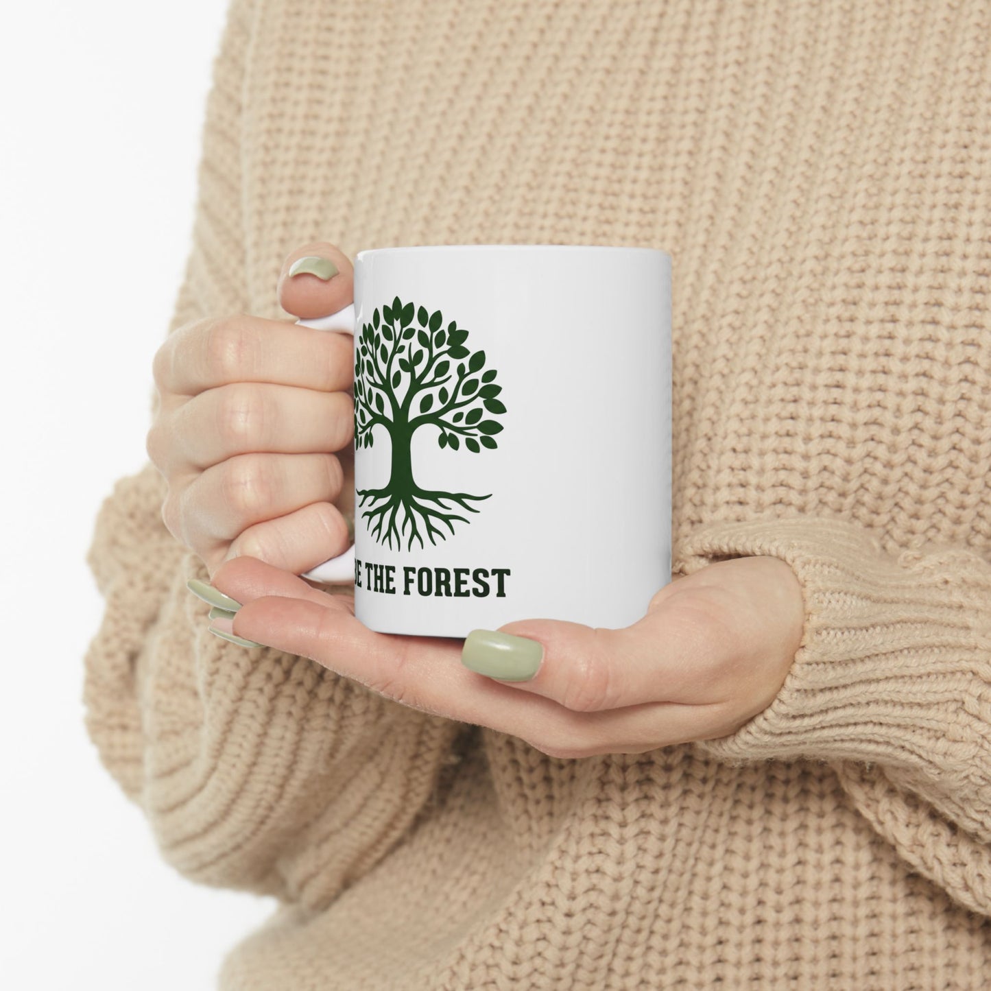 Ceramic Mug — Be The Forest Botanical Coffee Tea Cup (11oz/15oz)