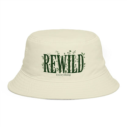 Rewild Everything Bucket Hat — Brown Outdoor Nature Hat