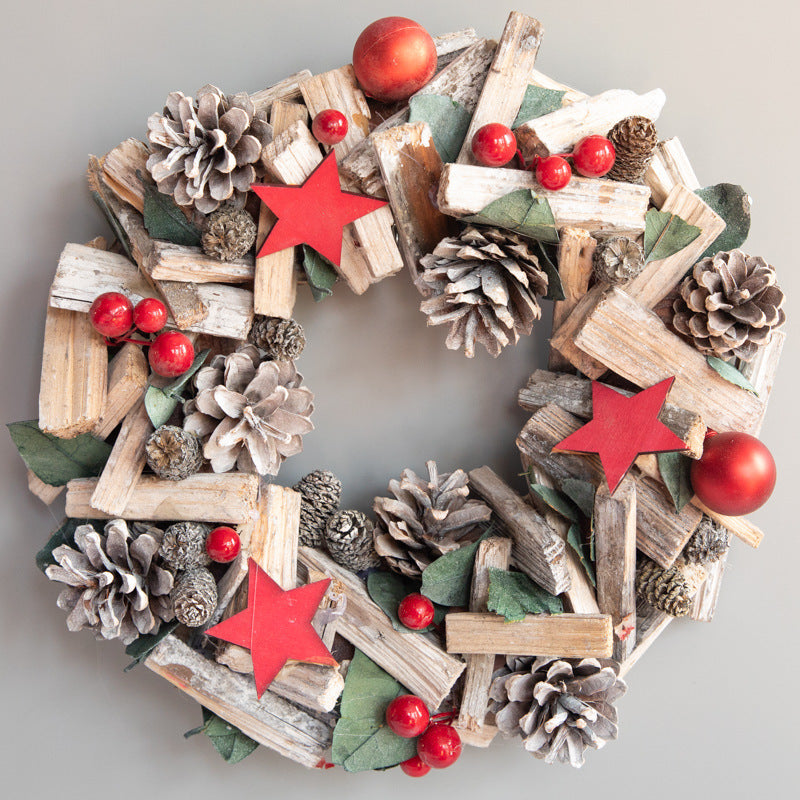 Wooden Christmas Wreath