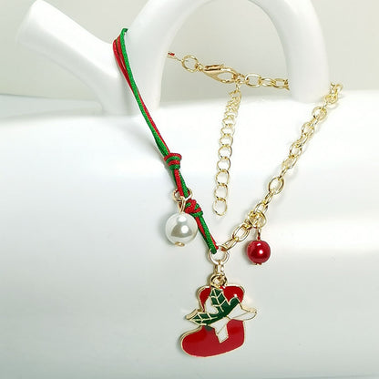 Christmas Snowman Santa Claus Tree Snowflake Elk Bracelet