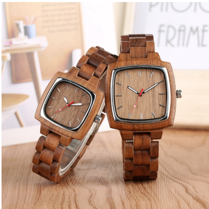 Square Bamboo Watch