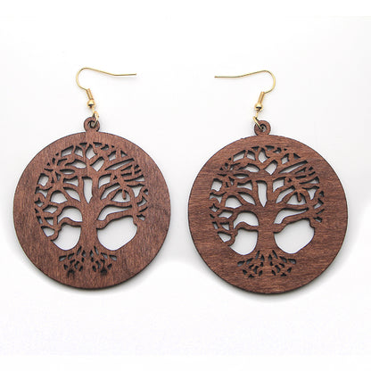 Vikings Wooden Earrings