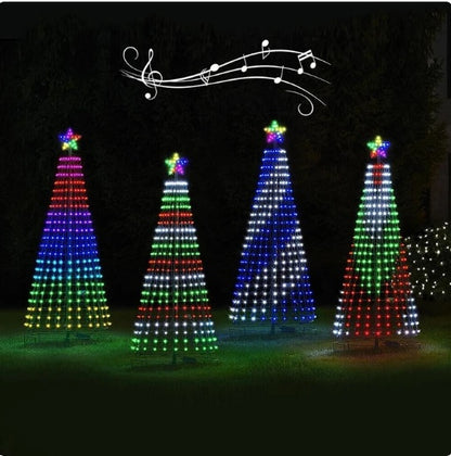 Multi Color LED Animated Outdoor Christmas Tree Lights