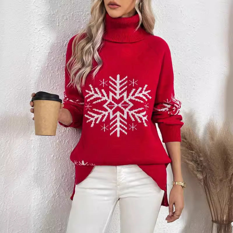 high-collar-christmas-sweaters-womens-clothing