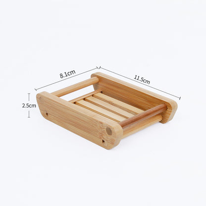 Bamboo and Wood Drain Soap Dish