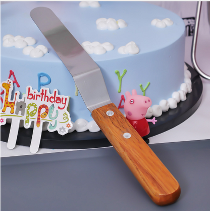 Stainless Steel Wooden Handle Cake Knife