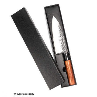 Handmade Hammered Forged Santoku Chef Knife