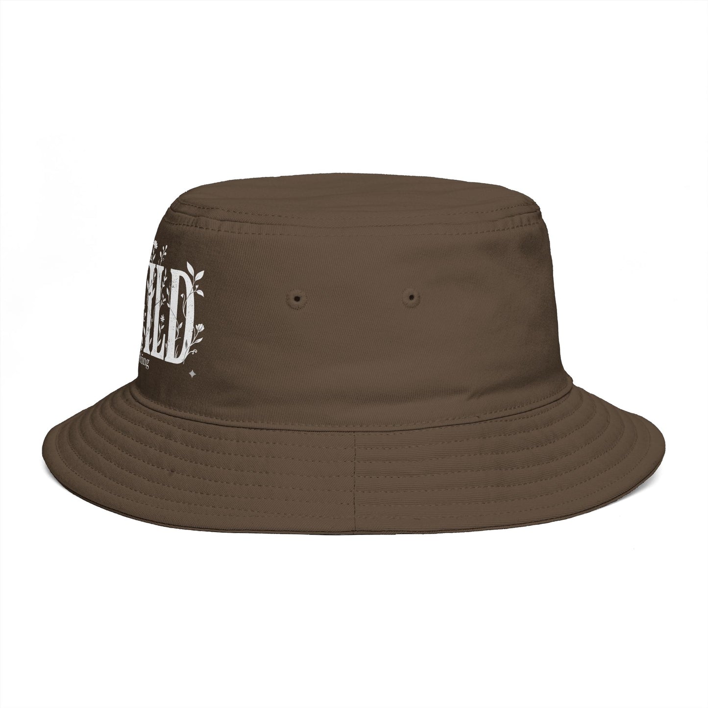 Rewild Everything Bucket Hat — Brown Outdoor Nature Hat
