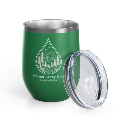 Protect Every Drop 12oz Wine Tumbler — Eco-Friendly Stainless Insulated Cup