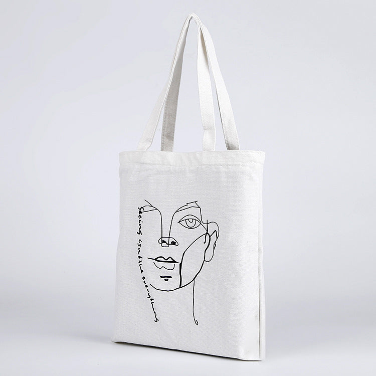 Fashionable And Simple Printed Cotton Bag