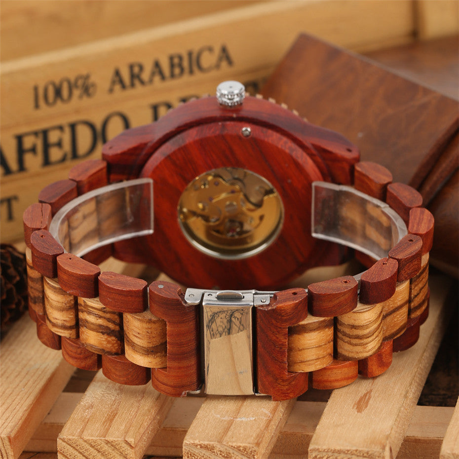 Bamboo Wood Automatic Mechanical Watch