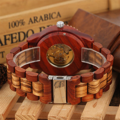 Bamboo Wood Automatic Mechanical Watch