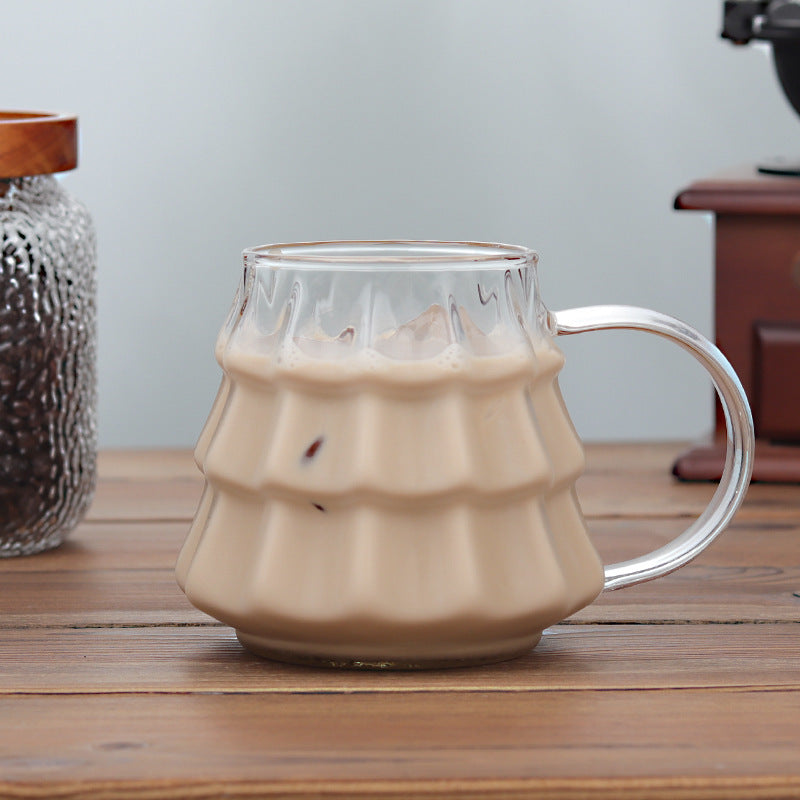 Christmas Coffee Transparent Mug With Handle