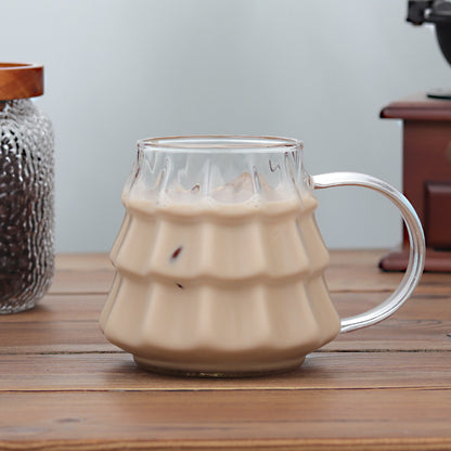 Christmas Coffee Transparent Mug With Handle