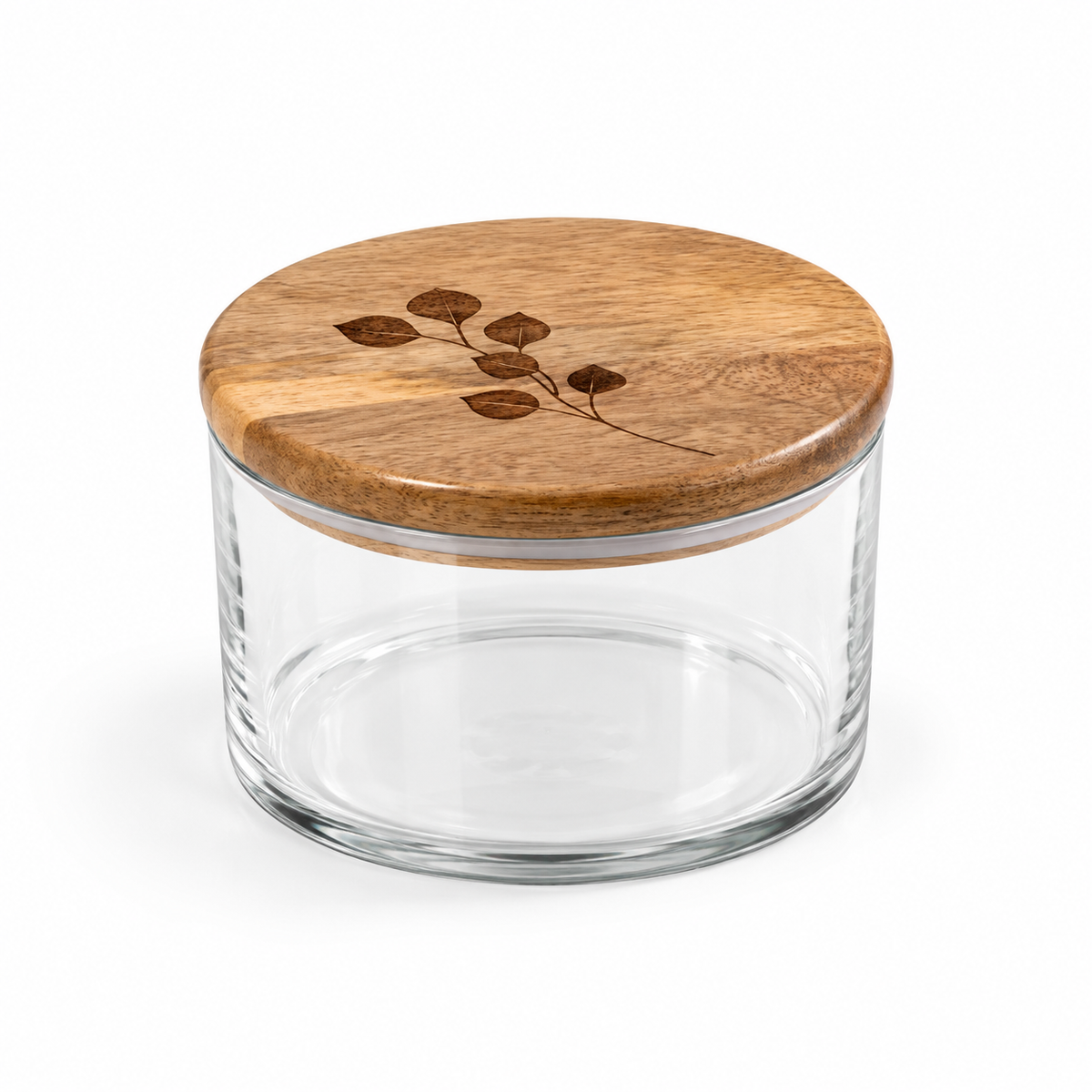 700 ml Glass Storage Jar with Wooden Lid