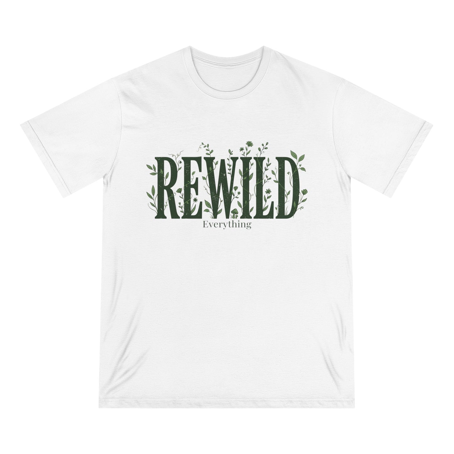 Rewild Everything T-Shirt — Botanical Nature Conservation Tee