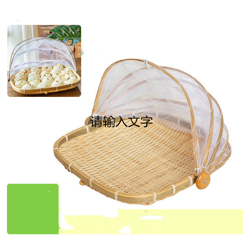 Hand-woven Food Storage Basket With Cover