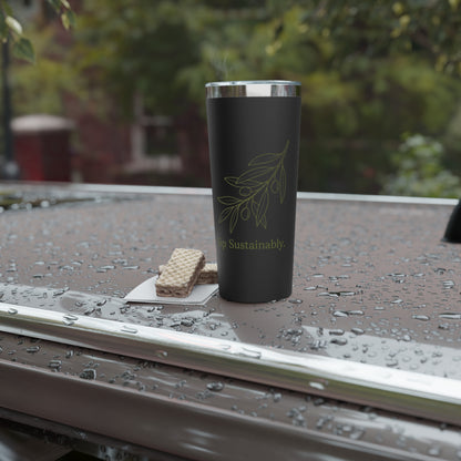 Eco Olive Branch 22oz Insulated Tumbler — "Sip Sustainably"