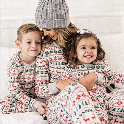 Christmas Family Matching Father Mother Kids Baby Look alike Clothes Set