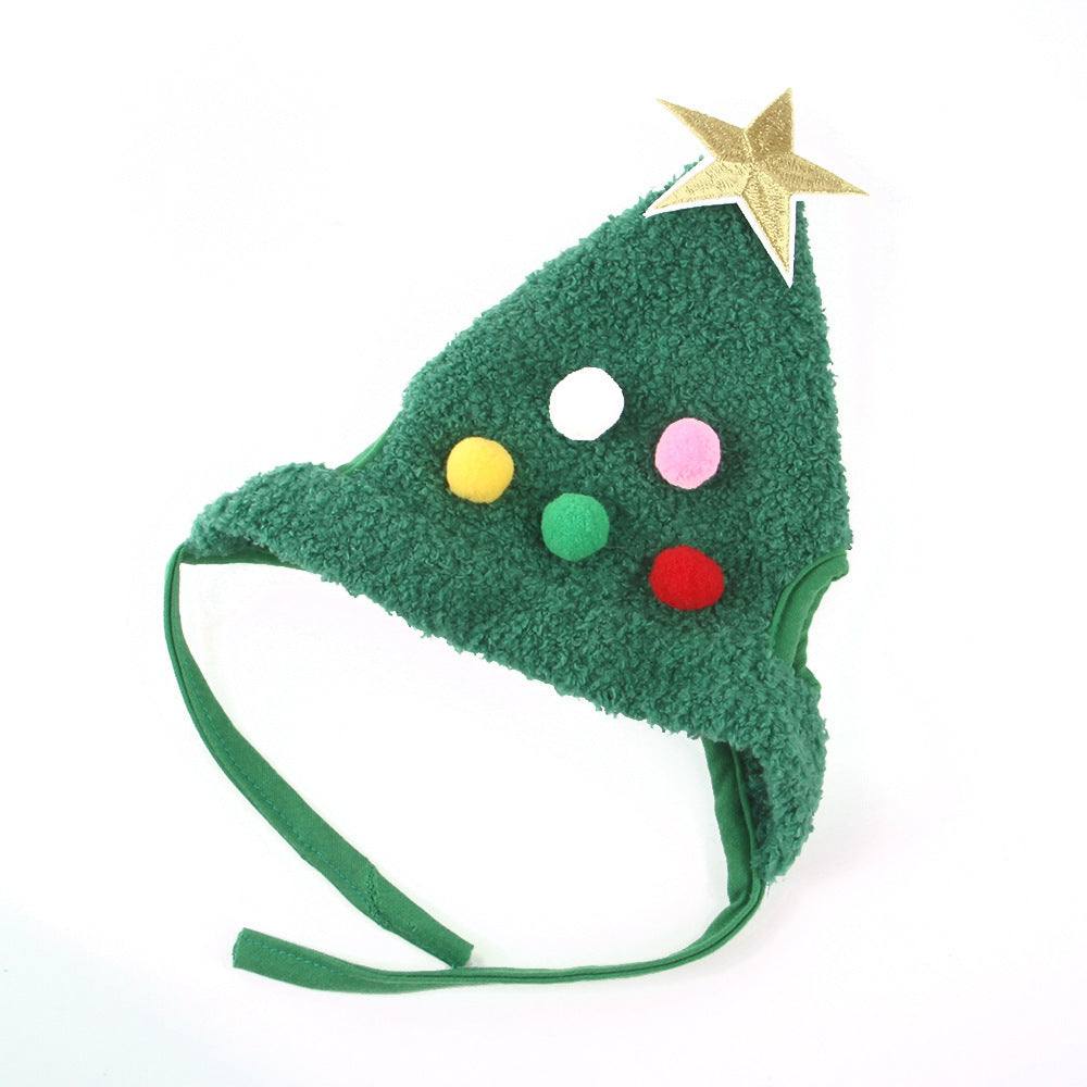 Pet Christmas Tree Shape Hat