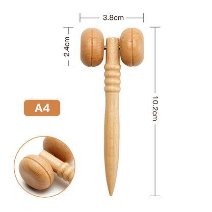Wooden Face Massager Scraping Stick Wooden Scraping