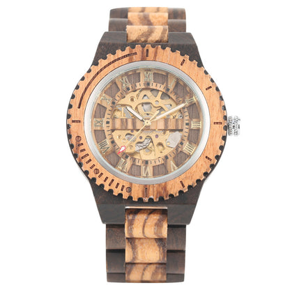 Bamboo Wood Automatic Mechanical Watch