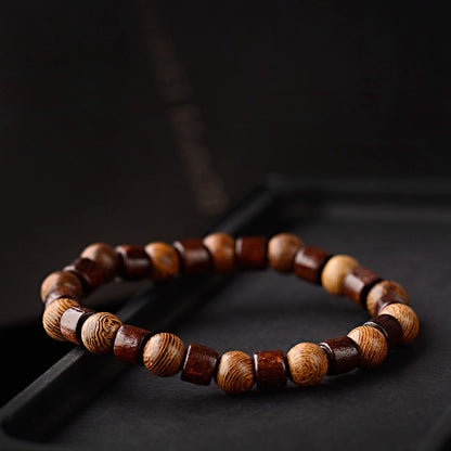 Vintage Wooden Beads Bracelet