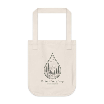 Tote Bag — "Protect Every Drop" Eco Canvas Tote for Nature Lovers