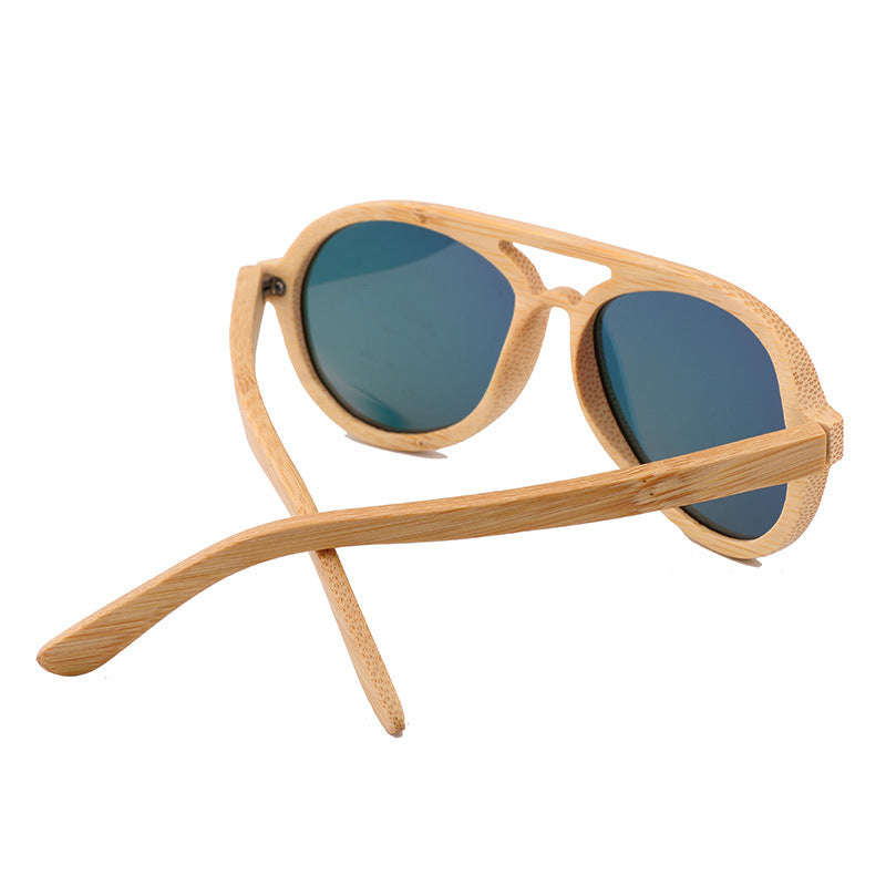 Unisex Wooden Frame Sunglasses