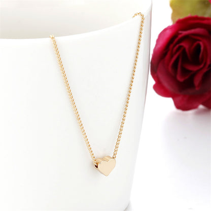 Simple Fashion Double-sided Love Pendant Necklaces