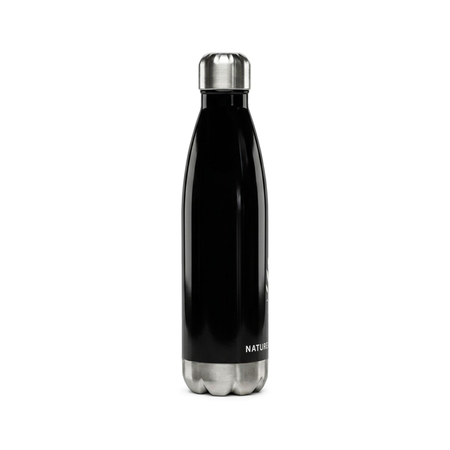 Nature Over Noise Stainless Steel Water Bottle — 17oz Insulated Eco Bottle